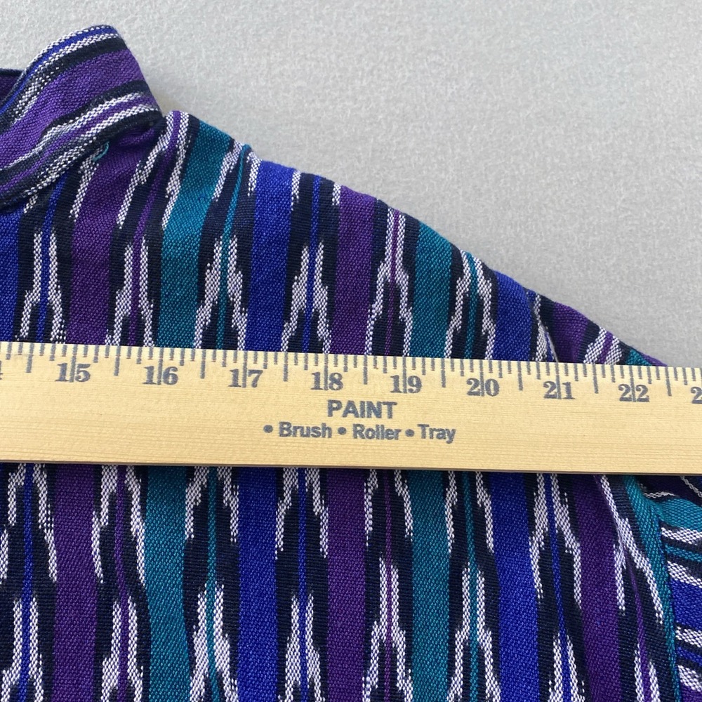 Vintage Mimbres Man Cycling Shirt - Men's XXL Cotton Tribal Stripe Southwest USA - Picture 8 of 11